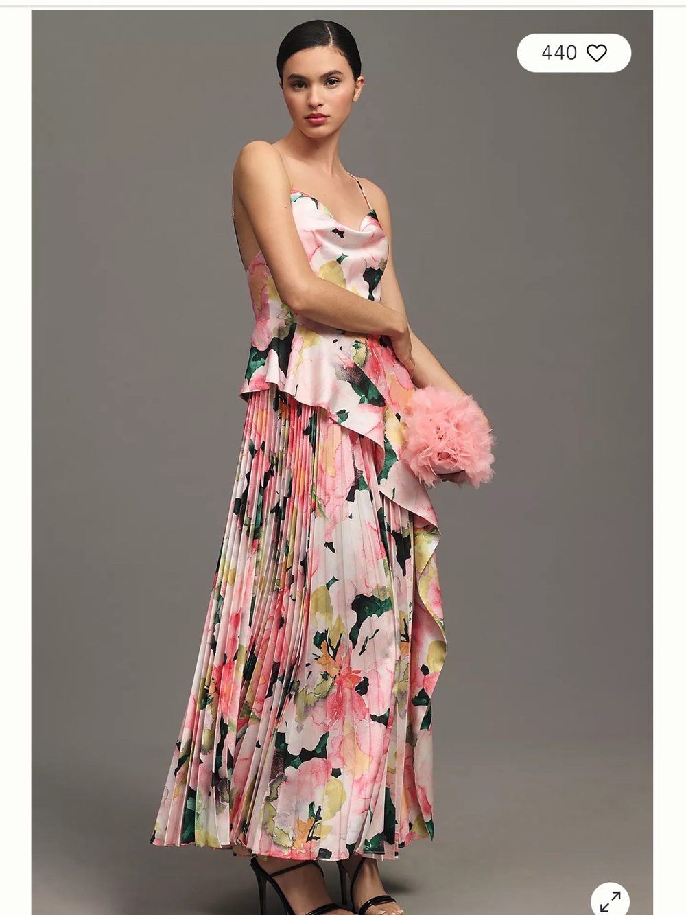 Acler O’Sullivan Asymmetrical pleated Gown size 6